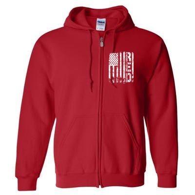 Red Friday Remember Everyone Deployed Military Wear RED Full Zip Hoodie