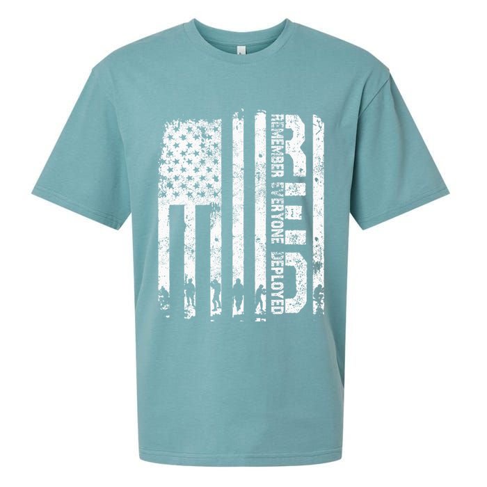 Red Friday Remember Everyone Deployed Military Wear RED Sueded Cloud Jersey T-Shirt