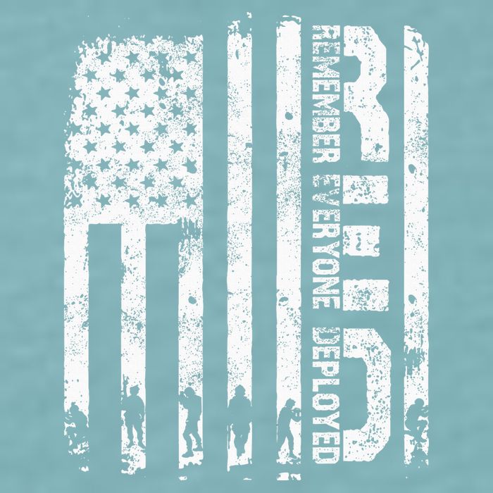 Red Friday Remember Everyone Deployed Military Wear RED Sueded Cloud Jersey T-Shirt