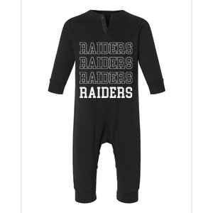 Raiders Fan Infant Fleece One Piece