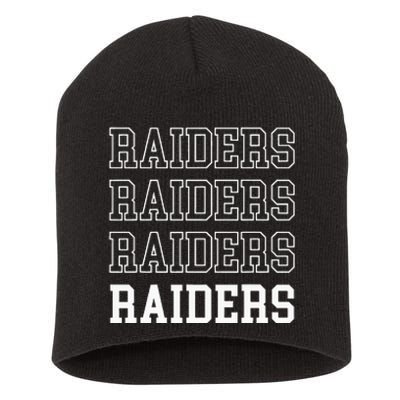 Raiders Fan Short Acrylic Beanie