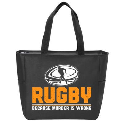 Rugbys Funny Rugby Sports Rugby Player Rugger League Zip Tote Bag