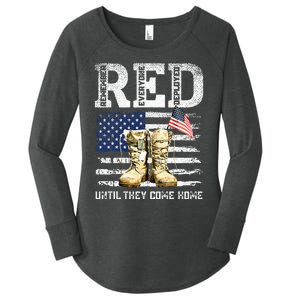 RED Friday Remember Everyone Deployed Every Friday Veterans Women's Perfect Tri Tunic Long Sleeve Shirt