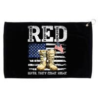 RED Friday Remember Everyone Deployed Every Friday Veterans Grommeted Golf Towel