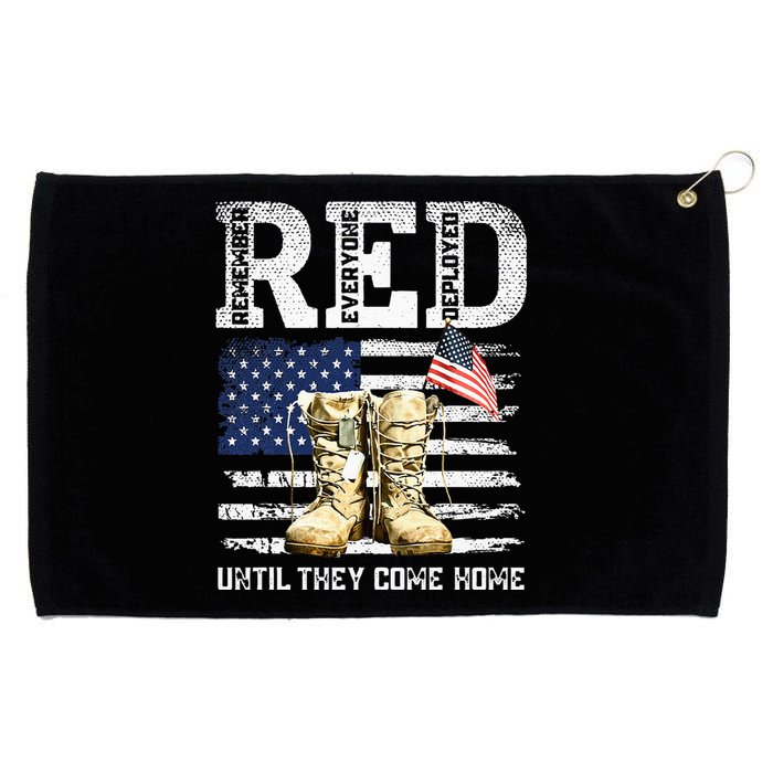 RED Friday Remember Everyone Deployed Every Friday Veterans Grommeted Golf Towel