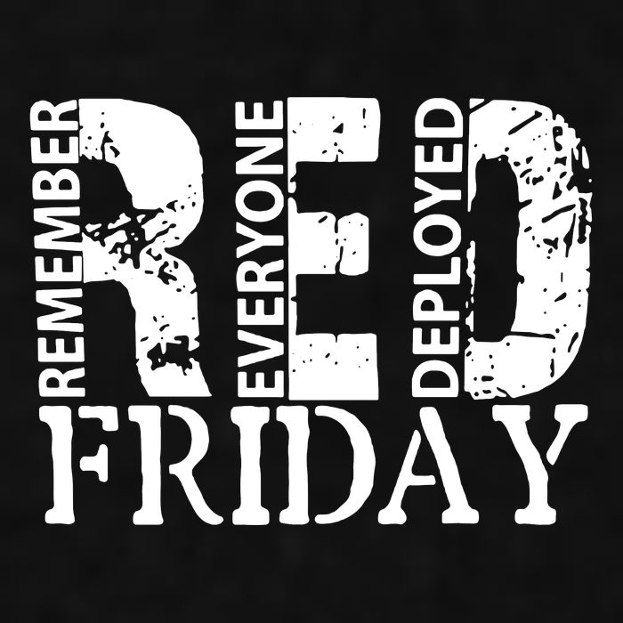Red Friday Remember Everyone Deployed Ladies PosiCharge Tri-Blend Wicking Tank