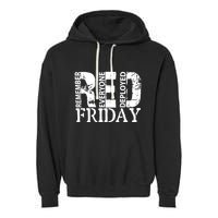 Red Friday Remember Everyone Deployed Garment-Dyed Fleece Hoodie
