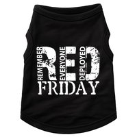 Red Friday Remember Everyone Deployed Doggie Tank