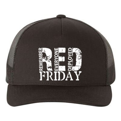 Red Friday Remember Everyone Deployed Yupoong Adult 5-Panel Trucker Hat