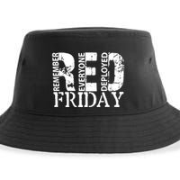 Red Friday Remember Everyone Deployed Sustainable Bucket Hat