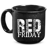 Red Friday Remember Everyone Deployed 15oz Campfire Ceramic Mug