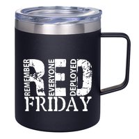 Red Friday Remember Everyone Deployed 12oz Stainless Steel Coffee Mug