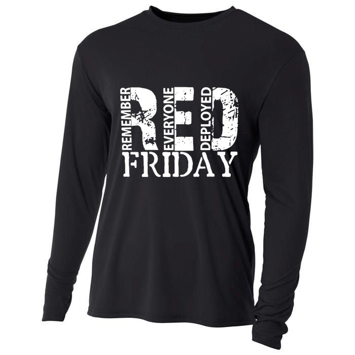 Red Friday Remember Everyone Deployed Cooling Performance Long Sleeve Crew