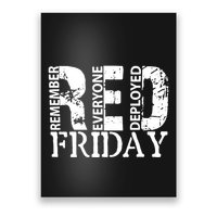 Red Friday Remember Everyone Deployed Poster
