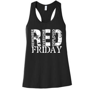 Red Friday Remember Everyone Deployed Women's Racerback Tank