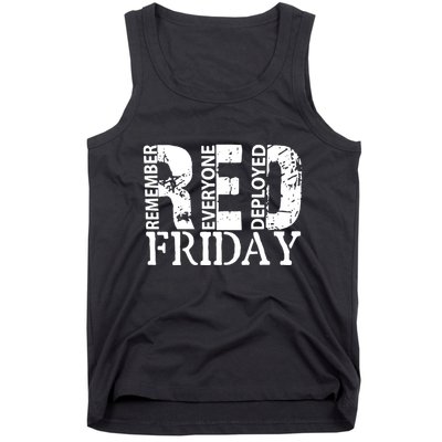 Red Friday Remember Everyone Deployed Tank Top