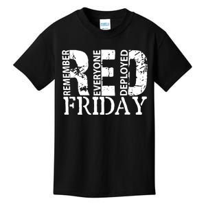 Red Friday Remember Everyone Deployed Kids T-Shirt