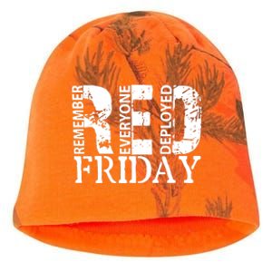 Red Friday Remember Everyone Deployed Kati - Camo Knit Beanie