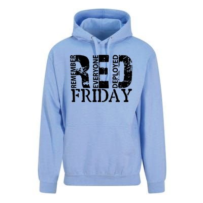 Red Friday Remember Everyone Deployed Unisex Surf Hoodie