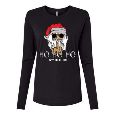 Rude Funny Santa Ugly Sweater Womens Cotton Relaxed Long Sleeve T-Shirt