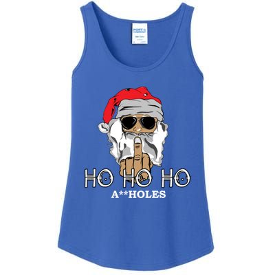 Rude Funny Santa Ugly Sweater Ladies Essential Tank