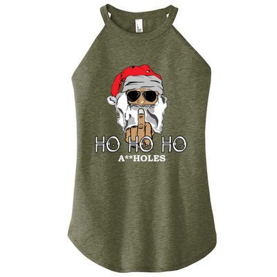 Rude Funny Santa Ugly Sweater Women's Perfect Tri Rocker Tank