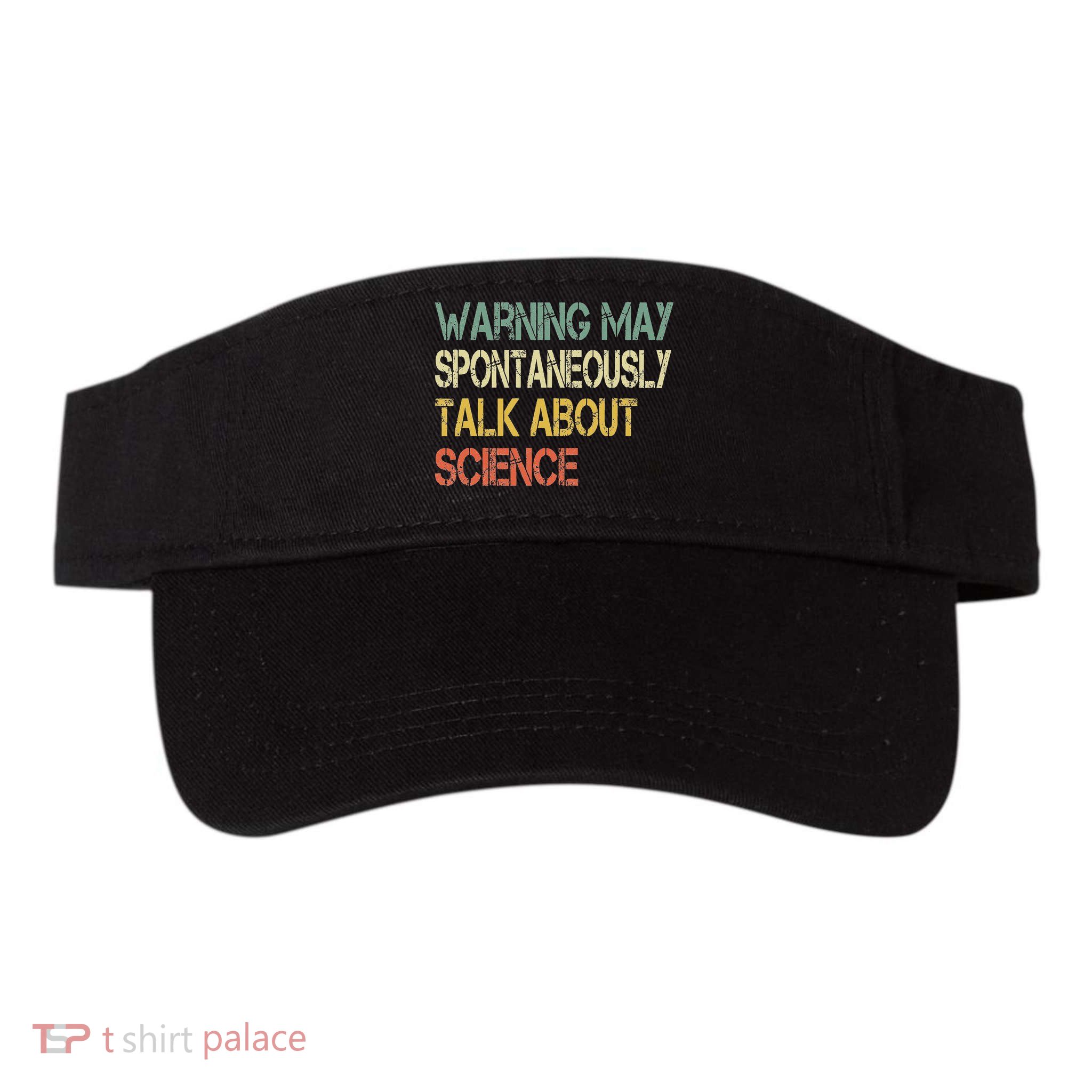 Retro Funny Scientist Warning May Talk About Science Teacher Visor