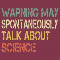 Retro Funny Scientist Warning May Talk About Science Teacher 16oz Travel Tumbler