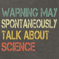 Retro Funny Scientist Warning May Talk About Science Teacher Cotton Canvas Backpack