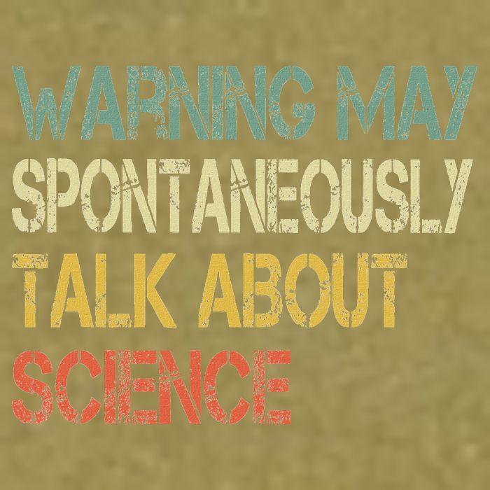 Retro Funny Scientist Warning May Talk About Science Teacher Garment-Dyed Women's Muscle Tee
