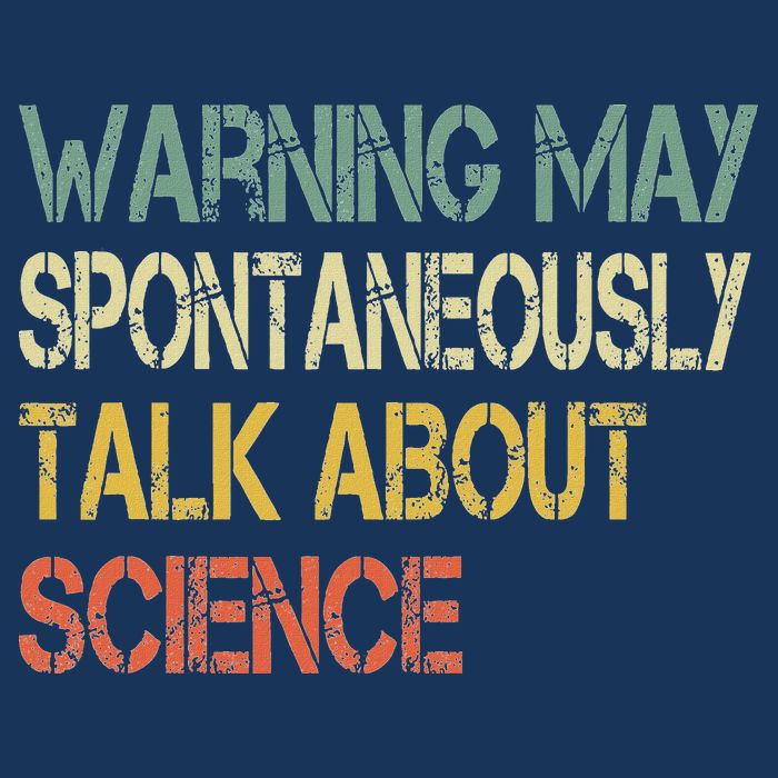 Retro Funny Scientist Warning May Talk About Science Teacher Infant Baby Jersey Bodysuit