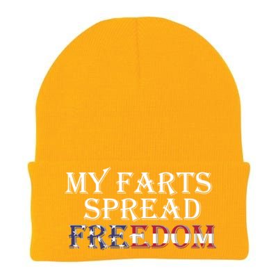 Redneck Farts Spread Freedom Country Joke Usa Flag Humour Funny Gift Knit Cap Winter Beanie