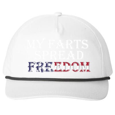 Redneck Farts Spread Freedom Country Joke Usa Flag Humour Funny Gift Snapback Five-Panel Rope Hat