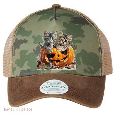 Retro Floral Spooky Season Legacy Tie Dye Trucker Hat