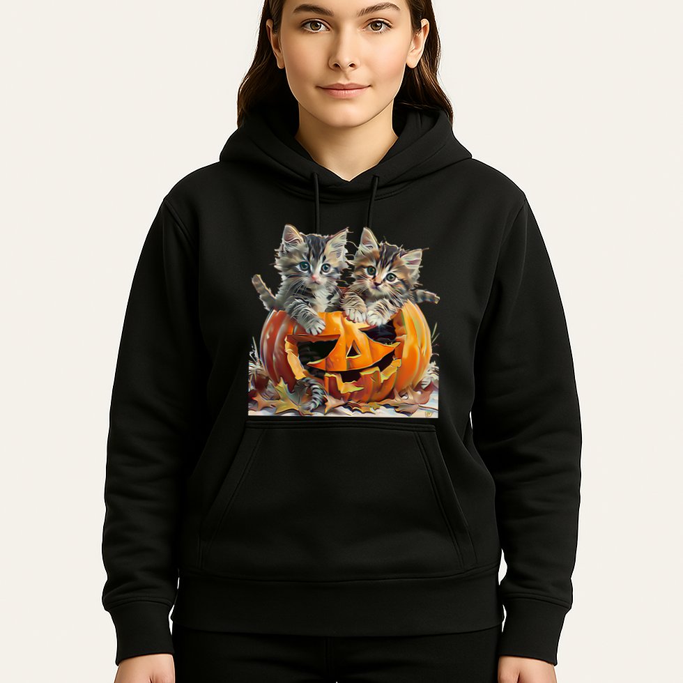 Retro Floral Spooky Season Hoodie