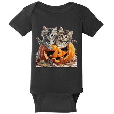 Retro Floral Spooky Season Baby Bodysuit