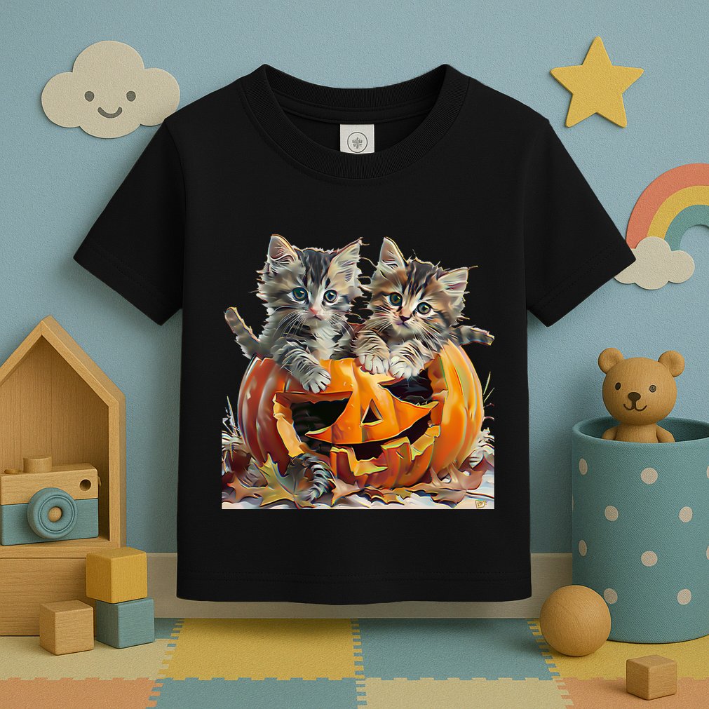 Retro Floral Spooky Season Toddler T-Shirt