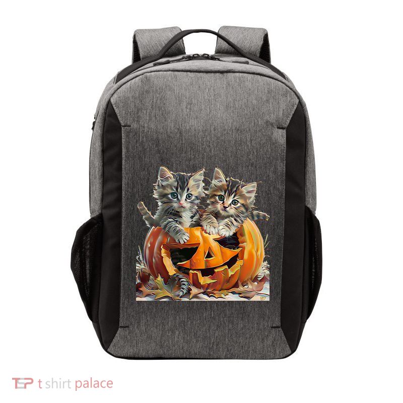 Retro Floral Spooky Season Vector Backpack