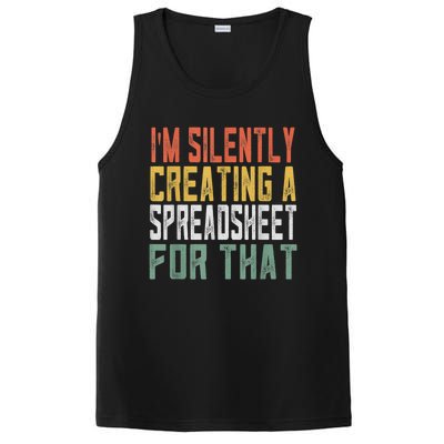 Retro Funny Spreadsheet Gift For Actuary Statistician PosiCharge Competitor Tank