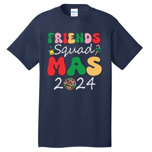 Retro Friendsmas Squad 2024 Christmas Family Tall T-Shirt