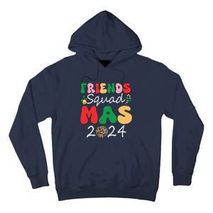 Retro Friendsmas Squad 2024 Christmas Family Tall Hoodie