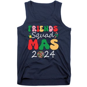 Retro Friendsmas Squad 2024 Christmas Family Tank Top