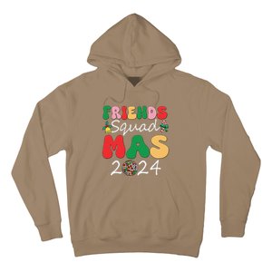 Retro Friendsmas Squad 2024 Christmas Family Hoodie