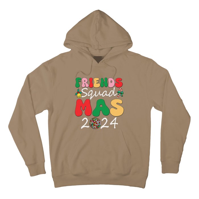 Retro Friendsmas Squad 2024 Christmas Family Hoodie