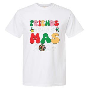 Retro Friendsmas Squad 2024 Christmas Family Garment-Dyed Heavyweight T-Shirt