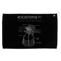 Rocketdyne F1 Saturn V Rocket Engine Diagram Drawing Grommeted Golf Towel