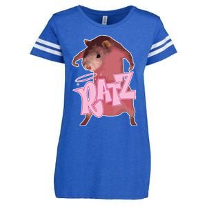 Ratz Funny Saying Rats Humor Mouse Cute Pink Rat Cool Meme Enza Ladies Jersey Football T-Shirt