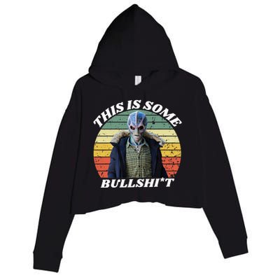 Resident Funny Swearing Alien Science Fiction Crop Fleece Hoodie