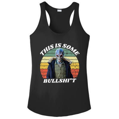 Resident Funny Swearing Alien Science Fiction Ladies PosiCharge Competitor Racerback Tank