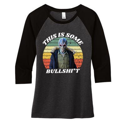 Resident Funny Swearing Alien Science Fiction Women's Tri-Blend 3/4-Sleeve Raglan Shirt